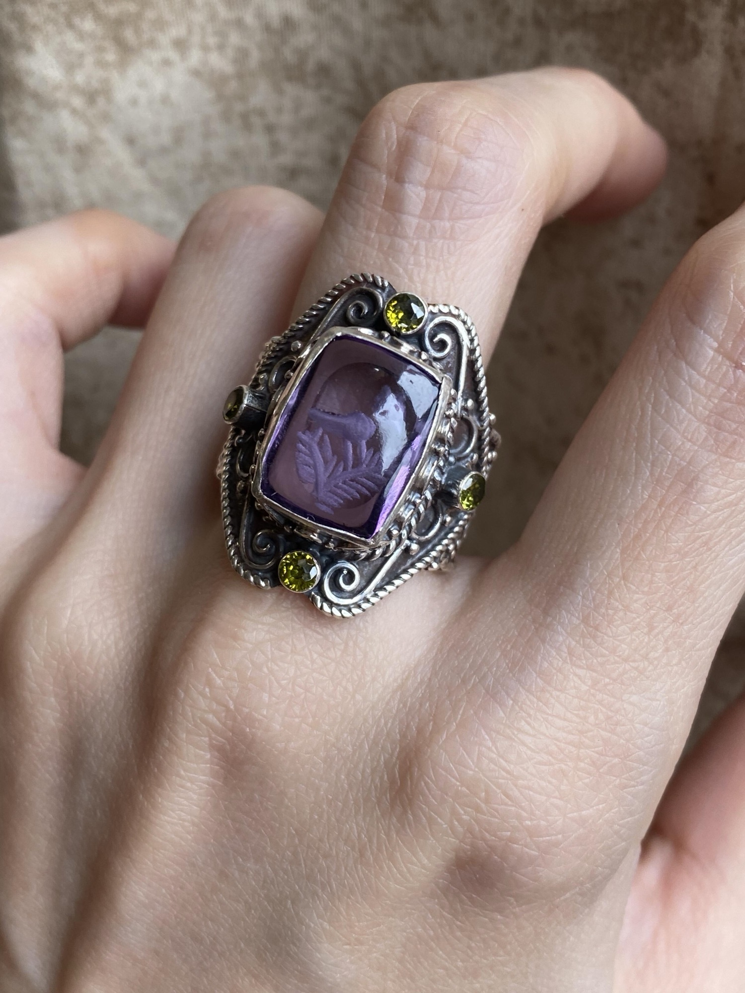 Purple Water Carving