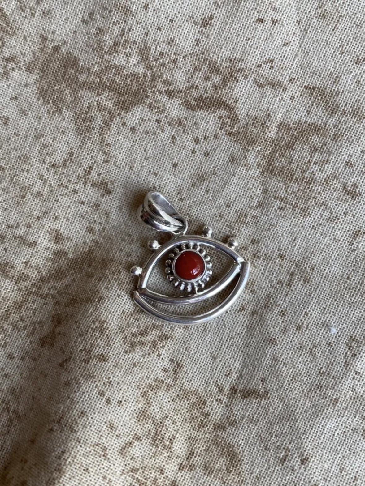 Mountain Lake Silver Eye Earrings